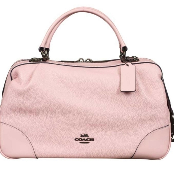 Coach Handbags - Coach  Pink Leather Satchel /crossbody bag